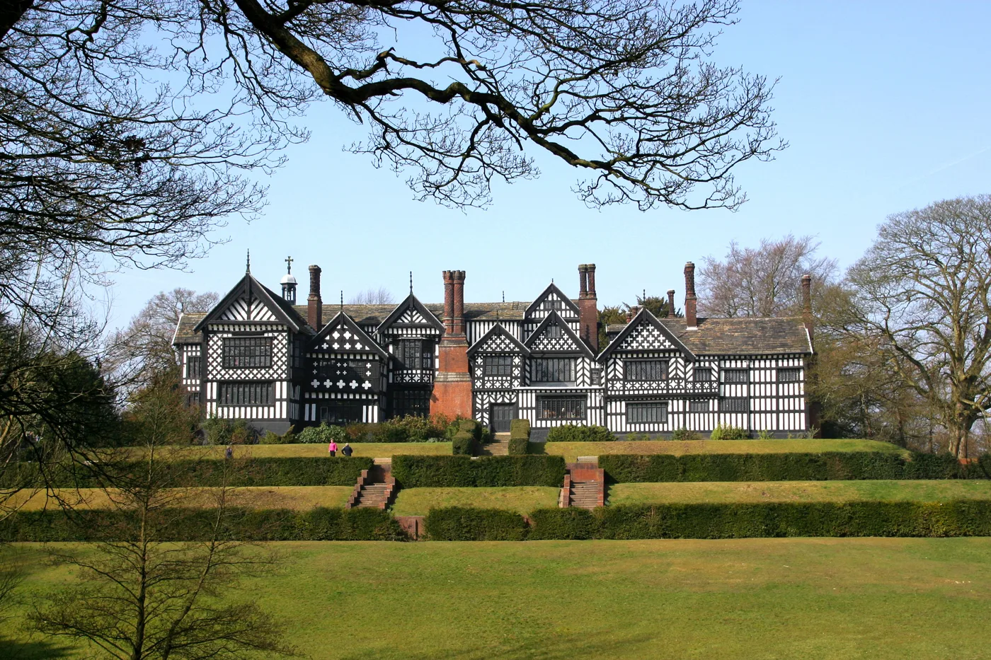 Bramall Hall, the Tudor manor house in its 70-acre park at Bramhall.