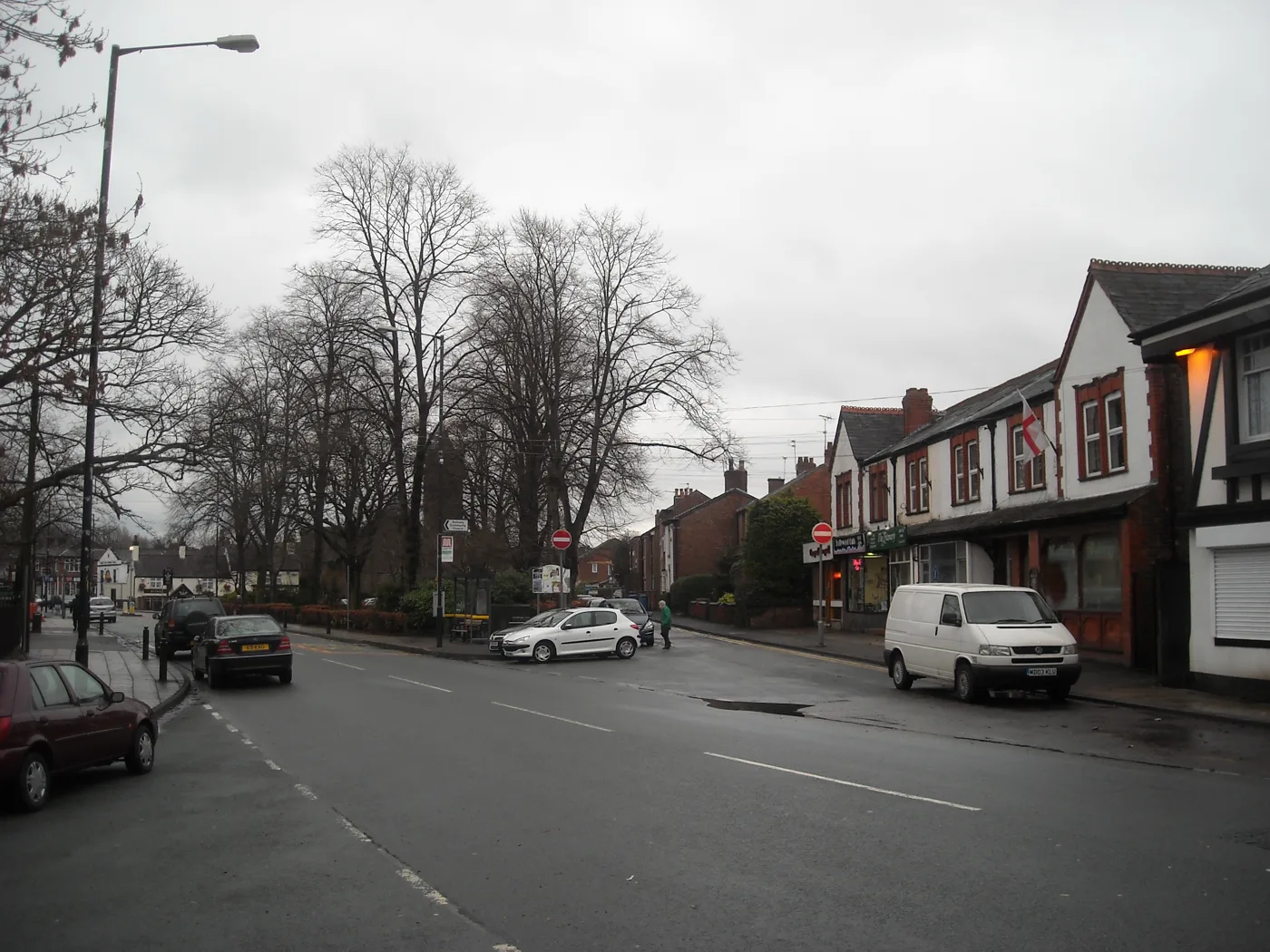 Church Road, Gatley, where the takeaway is applying for late-night hours